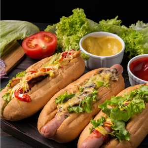 Perrito con Ensalada
